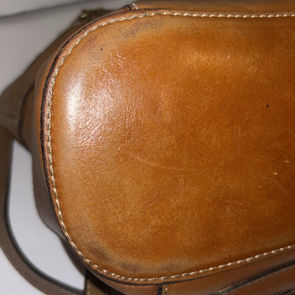 PATRICIA NASH BOLSENA TOTE LEATHER BAG 4 POCKETS ON OUTSIDE ZIP CLOSURE ON TOP - Picture 9 of 14